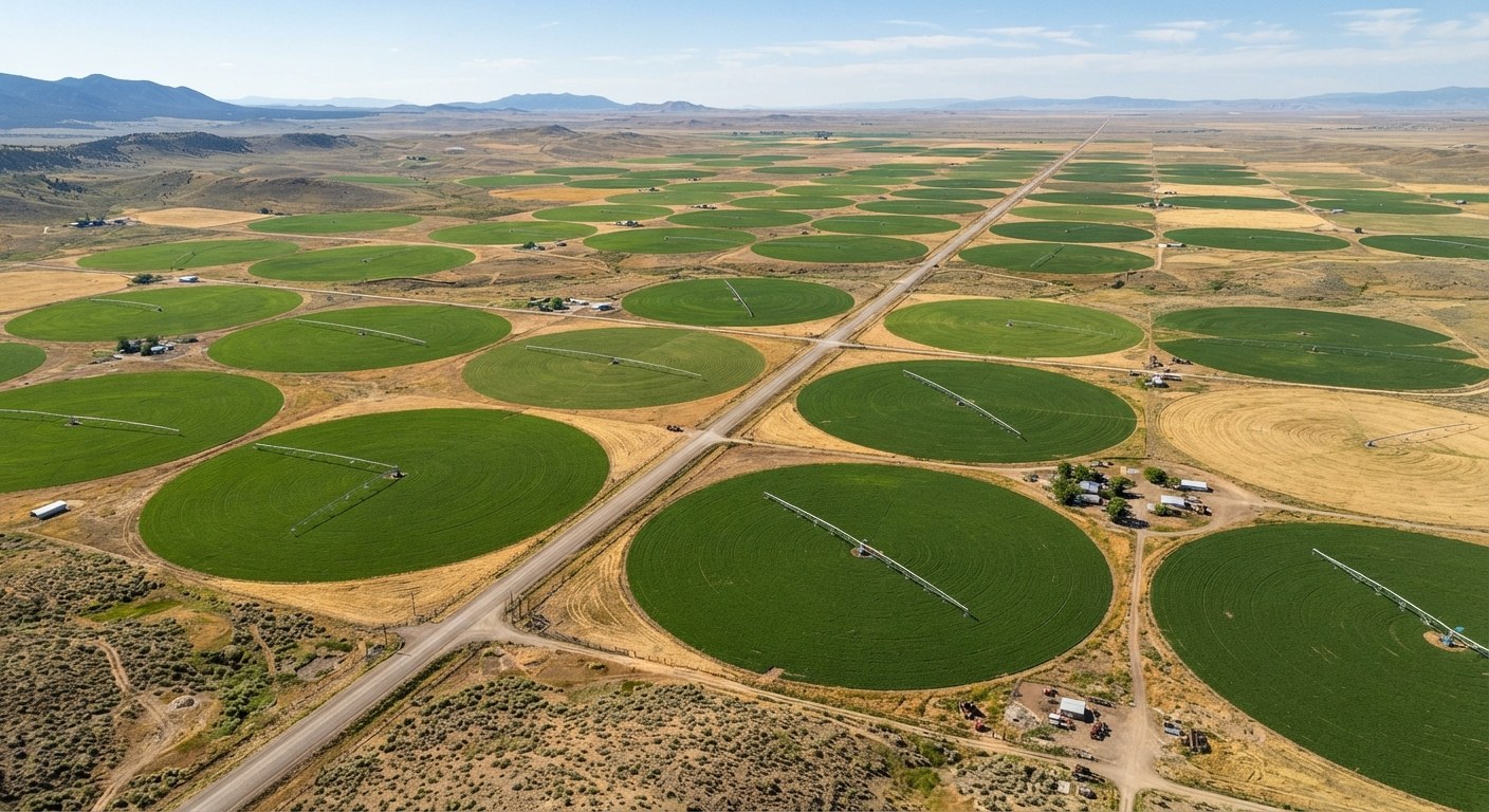 Highway through open country